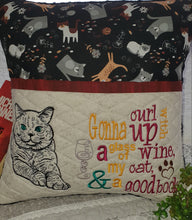 AH.24 Wine & Cats Cushion Cover