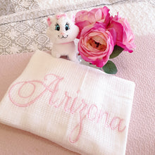 Embroidered Cotton Cellular Baby Blanket