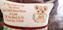 AH.29 Lion Cub See the world Pocket Cushion Cover