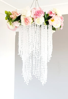 Floral chandelier light shade