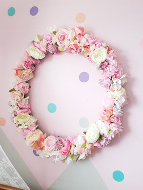 Large floral wreath