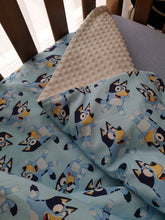 Cot set Blue dog