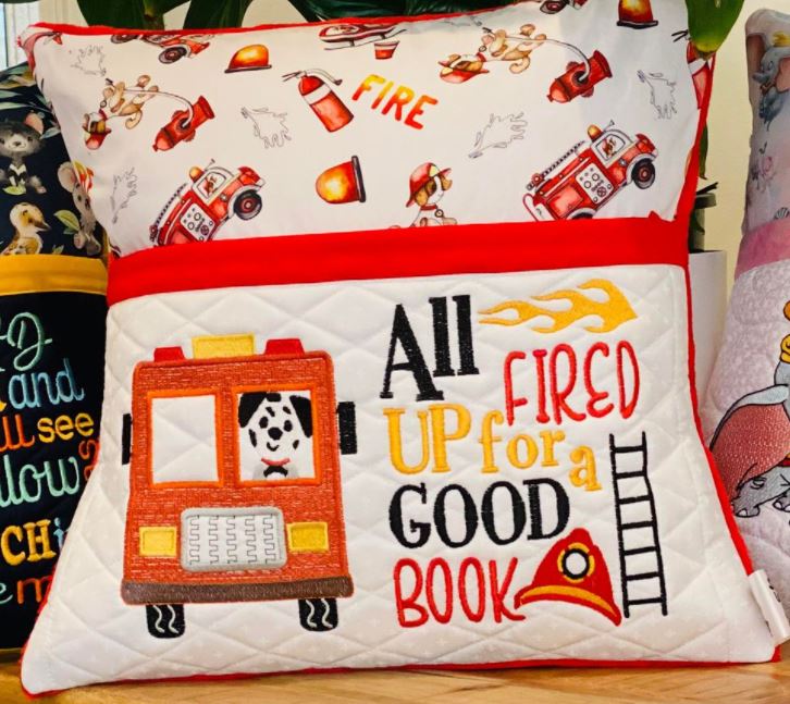 AH.45  All Fired Up Reading Cushion Cover