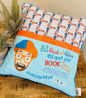 Blip Blip  Book Cushion cover