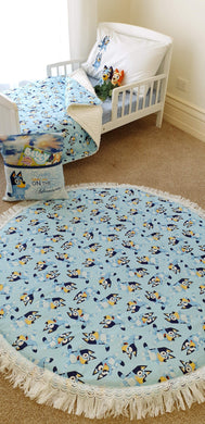 Cot set Blue dog