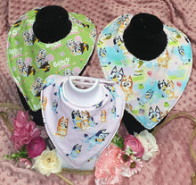 3pk Blue dog Bibs