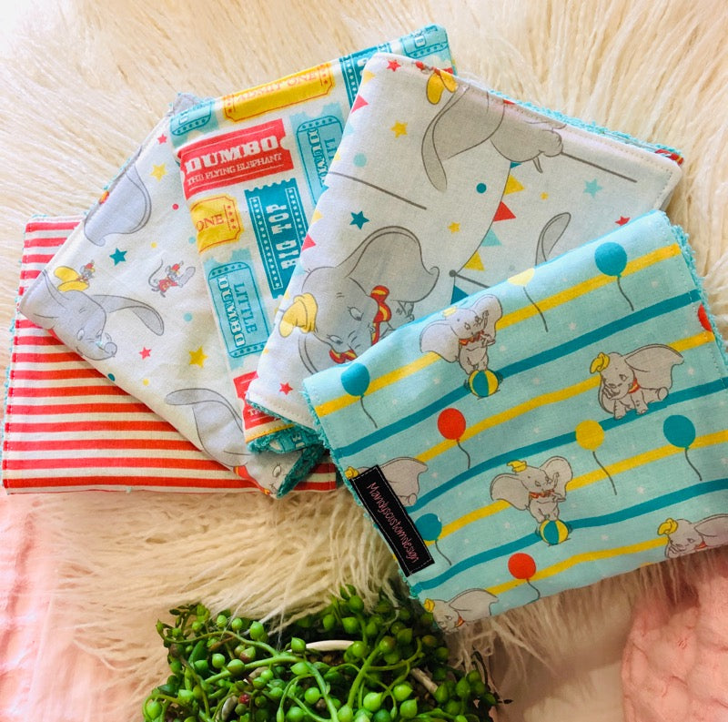 Dumbo Burp Cloth set