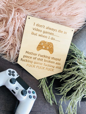 Video game plaque