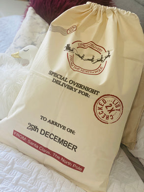 Santa sack arrival