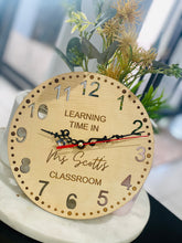 Teacher personalised clock