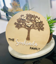 Family tree plaque