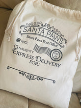 Santa paws Xmas sack (express black quote)