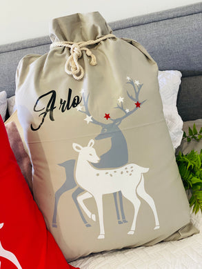 Reindeer grey sack