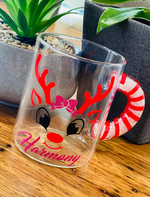 Christmas candy cane mug