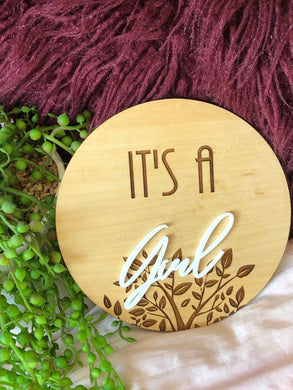 It’s a girl plaque