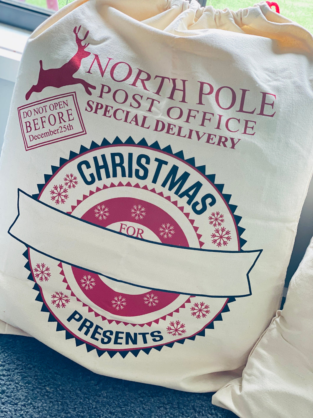 North Pole Xmas sack