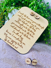 Teacher poem & earring set