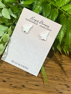 White tree studs